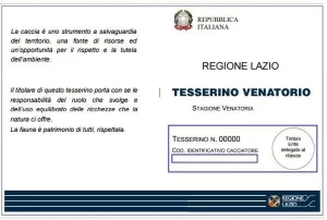 Tesserino venatorio