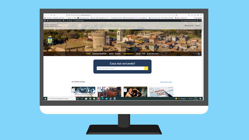 online il nuovo sito del comune di fiano romano