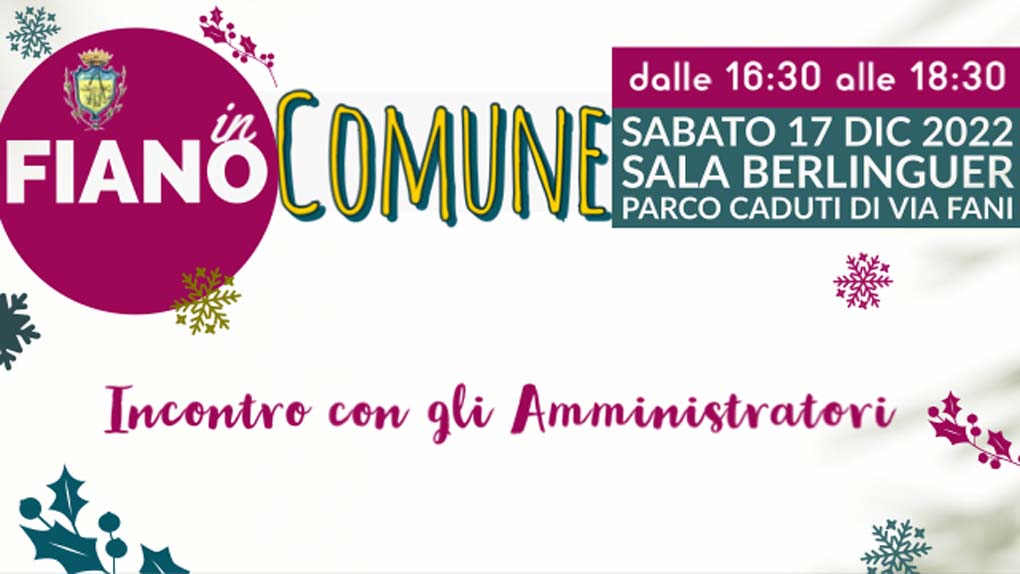 incontro con gli amministratori 17 dicembre