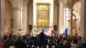 la banda nella chiesa di santo stefano al concerto di natale