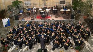 concerto della banda musicale nel castello orsini di giugno 2023